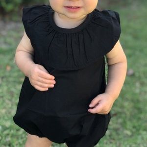 Black bubble romper.